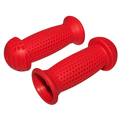 POIGNEE CITY IMPORT ENFANT TYPE CHAMPIGNON ROUGE L 100MM DIAM 22.2MM (PAIRE) POIGNEE CITY IMPORT ENFANT TYPE CHAMPIGNON ROUGE L 100MM DIAM 22.2MM (PAIRE)