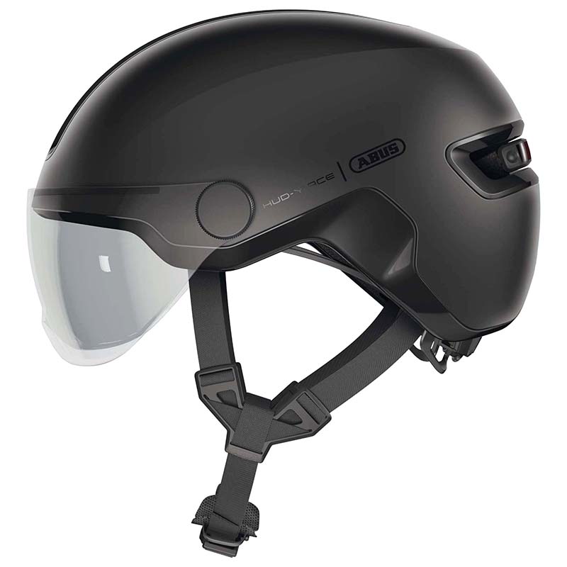 CASQUE VELO ADULTE ABUS URBAIN HUD-Y ACE VELOURS NOIR ECLAIRAGE INTEGRE TAILLE M (54-58CM) REGLAGE MOLETTE CASQUE VELO ADULTE ABUS URBAIN HUD-Y ACE VELOURS NOIR ECLAIRAGE INTEGRE TAILLE M (54-58CM) REGLAGE MOLETTE