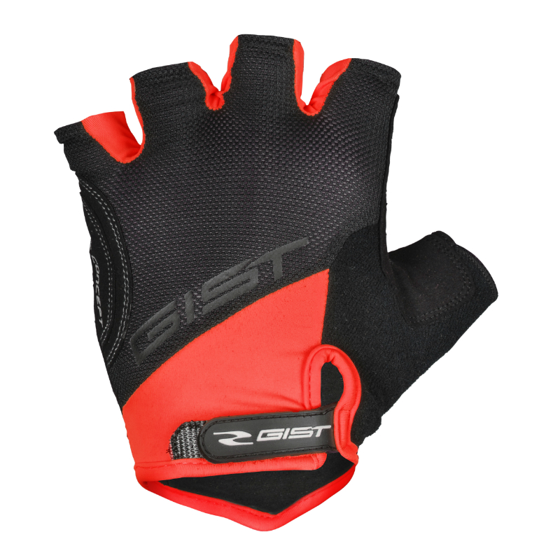 GANTS VELO COURT GIST D-GRIP GEL ETE ROUGE   S (PAIRE SUR CARTE) AVEC VELCRO  -5511