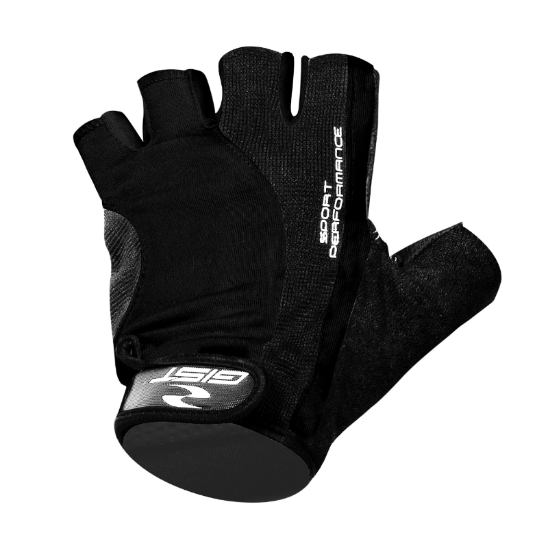 GANTS VELO COURT GIST PRO NOIR   S (PAIRE SUR CARTE) AVEC VELCRO  -5515