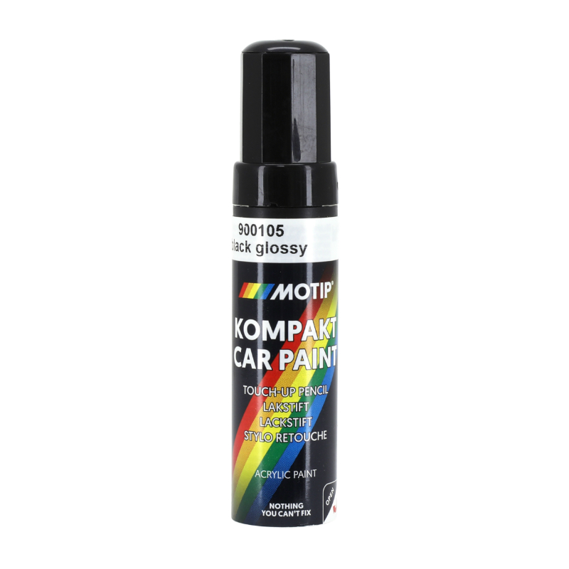 STYLO DE RETOUCHE PEINTURE MOTIP NOIR BRILLANT 12 ML