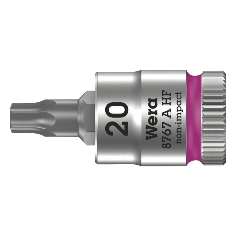 DOUILLE TORX WERA 8767 A ZYKLOP 1-4 DIAM 20 MM LONGUEUR 28 MM (VENDU A L'UNITE)  -MARQUE ALLEMANDE POUR LES ATELIERS-