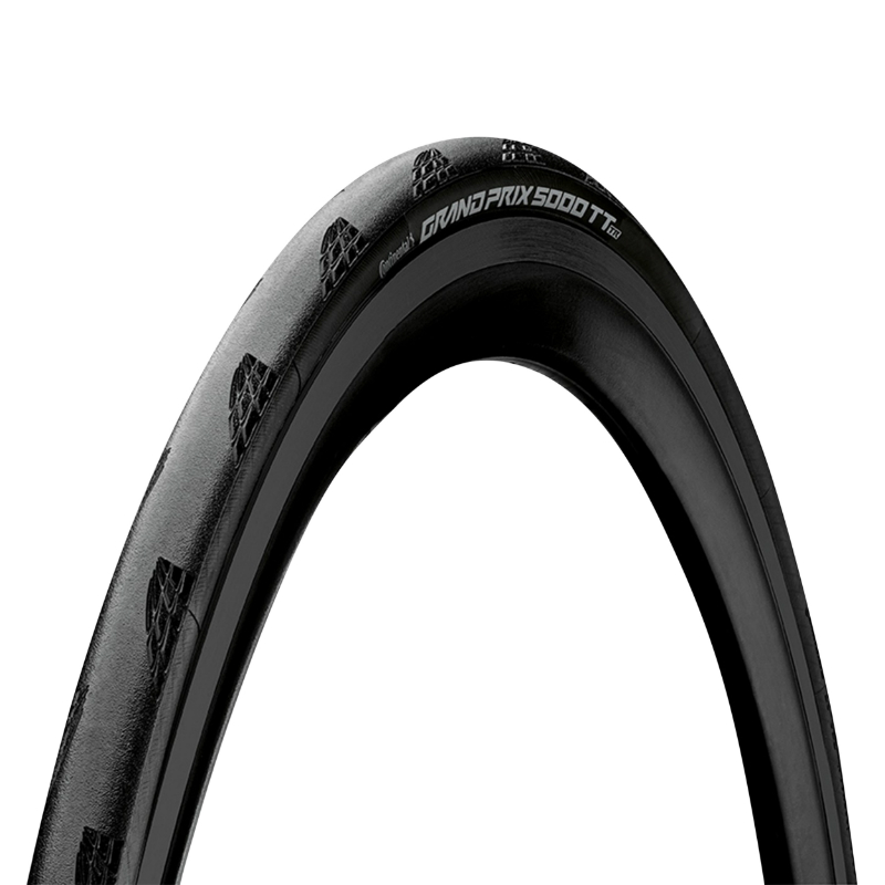 PNEU ROUTE 700 X 25 CONTINENTAL GRAND PRIX 5000 TT NOIR TUBELESS READY TS (25-622) - TECHNOLOGIE SANS CROCHET POUR GIANT - ZIPP  -GP5000- TT   CONTRE LA MONTRE PNEU ALLEGE