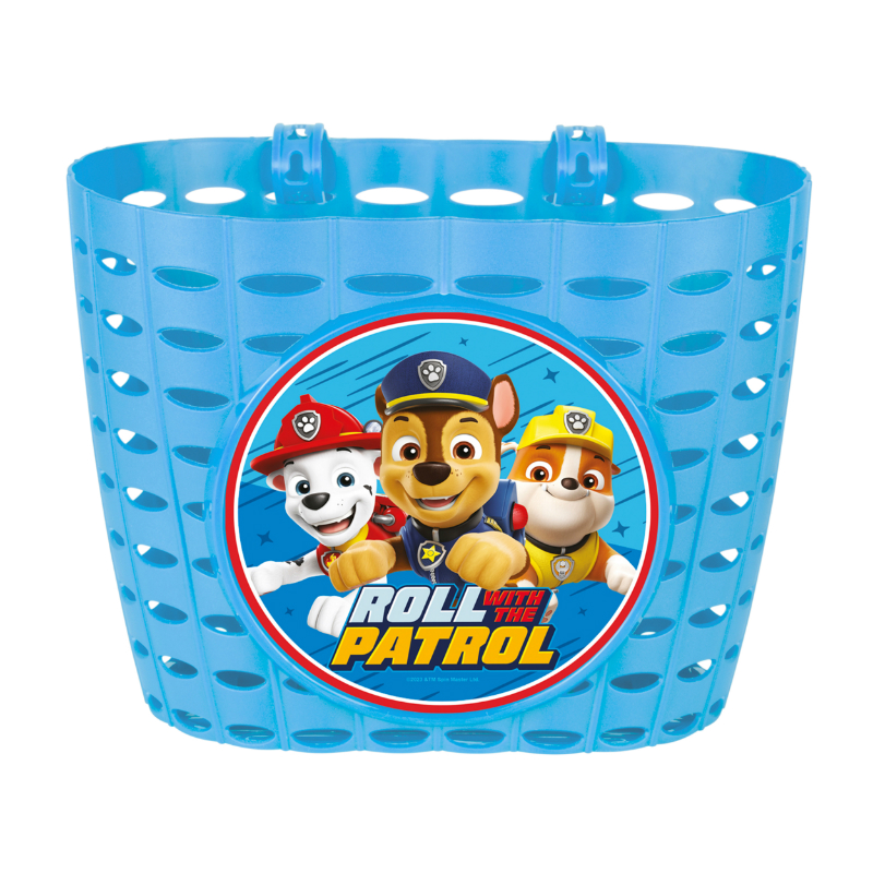 PANIER AVANT ENFANT PAW PATROL BLEU FIXATION PAR SANGLE SUR CINTRE (PAT PATROUILLE)