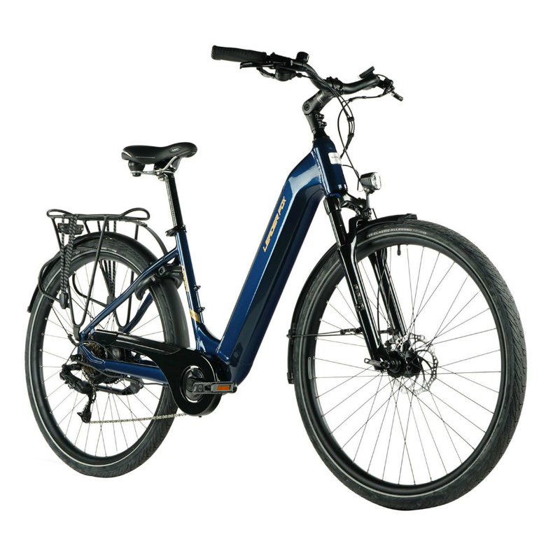 VELO ELECTRIQUE-VAE CITY 28 LEADER FOX NARA MIXTE BLEU 7V MOTEUR ROUE AR BAFANG 36V 45NM BATTERIE 15AH (20' '- H52CM - TAILLE L - POUR ADULTE DE 178CM à 185CM)