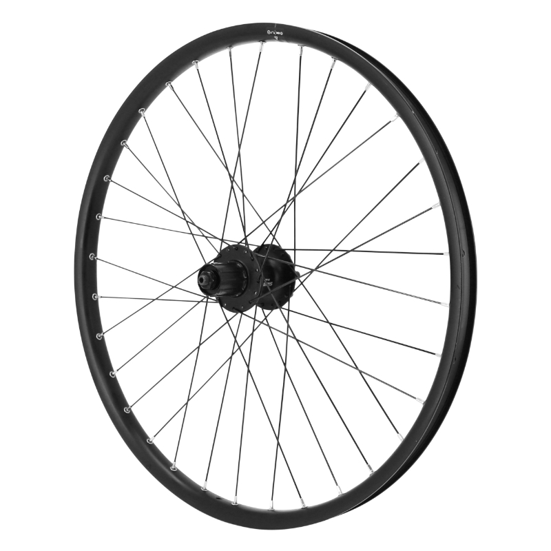 ROUE VTT - CARGO - VAE - E-BIKE DISQUE BLOCAGE 24" M650 TUBELESS READY ARRIERE NOIR MOYEU SHIMANO M475 6 TROUS CASSETTE 11-10-9V DISQUE 6 TROUS (RENFORCE) JANTE 25C 32 RAYONS GALVANISE