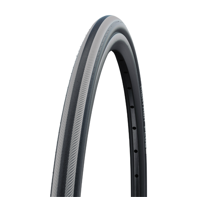 PNEU INVALIDE 26 X 7-8 SCHWALBE RIGHTRUN NOIR BANDE GRISE (23-559) RENFORT K-GUARD