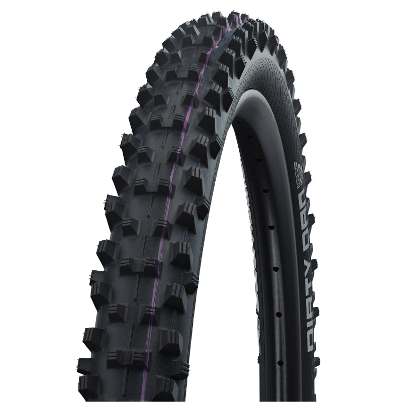 PNEU VTT 29 X 2.35 SCHWALBE DIRTY DAN SUPER DOWNHILL ADDIX ULTRASOFT NOIR TLE TUBELESS READY TR (60-622) (TERRAIN BOUEUX)