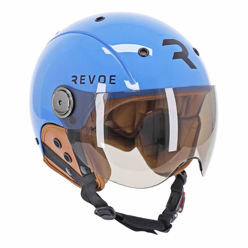 CASQUE VELO ADULTE REVOE PREMIUM URBAIN-CITY BLEU PETROL TAILLE 59-60 VISIERE REGLABLE, PROTECTION OREILLE AMOVIBLE (VENDU EN BOITE) COMPATIBLE EBIKE ET TROTTINETTE - HOMOLOGATION EN1078+A1