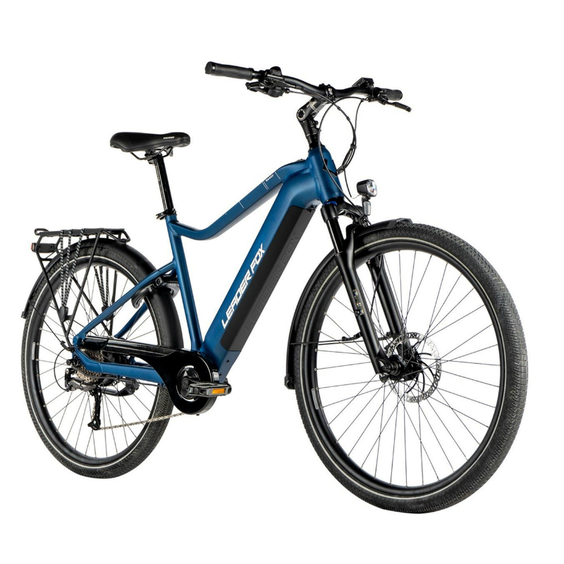 VELO ELECTRIQUE-VAE VTC 29 LEADER FOX SANDY HOMME BLEU MAT 9V MOTEUR ROUE AR BAFANG 36V 45NM BATTERIE 20AH (17,5'' - H45CM - TAILLE M - POUR ADULTE DE 168CM à 178CM)