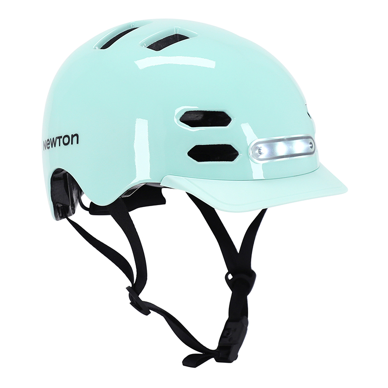 CASQUE VELO ADULTE NEWTON CITY V4 VERT PASTEL IN-MOLD AVEC ECLAIRAGE INTEGRE ET VISIERE ET LOCK TAILLE 55-58 (VENDU EN BOITE) CASQUE VELO ADULTE NEWTON CITY V4 VERT PASTEL IN-MOLD AVEC ECLAIRAGE INTEGRE ET VISIERE ET LOCK TAILLE 55-58 (VENDU EN BOITE)
