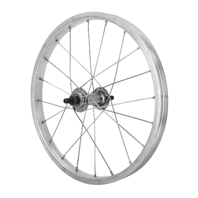 ROUE CITY PATIN 16" X 1.75 AVANT JANTE ALU MOYEU ACIER 100 MM AXE PLEIN  (ETRTO 305X20)