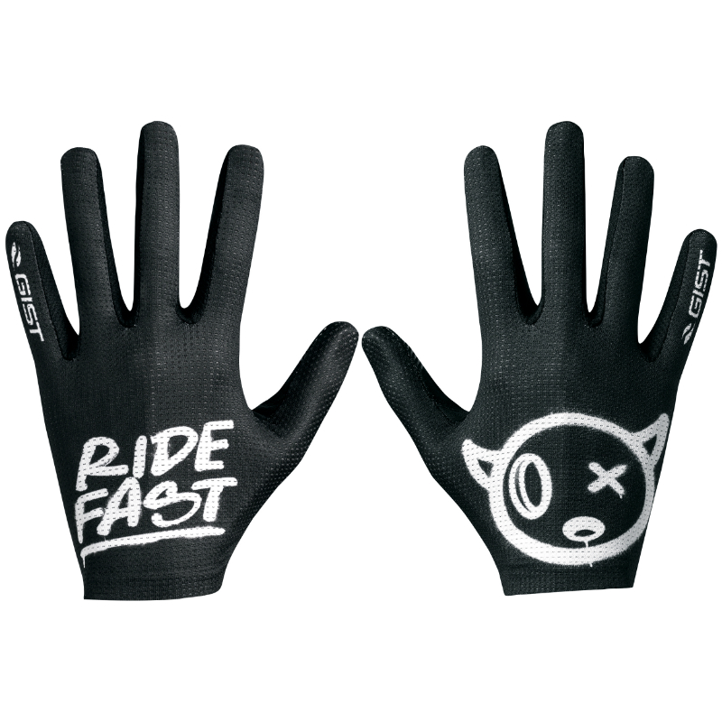 GANTS VELO VTT LONG GIST FASTER RIDE FAST NOIR   S (PAIRE SUR CARTE) SANS VELCRO COMPATIBLE ECRAN TACTILE  -5551