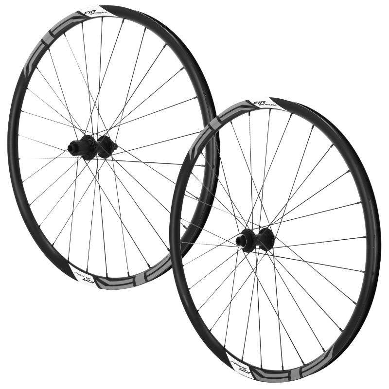 ROUES GRAVEL DISQUE 700 FIR GALAXIUM CENTERLOCK NOIR CASSETTE SHIMANO SH 11-10V AXE TRAVERSANT 12-100 ET 12-142 HAUTEUR-PROFIL 26 MM (PAIRE) - TUBELESS READY