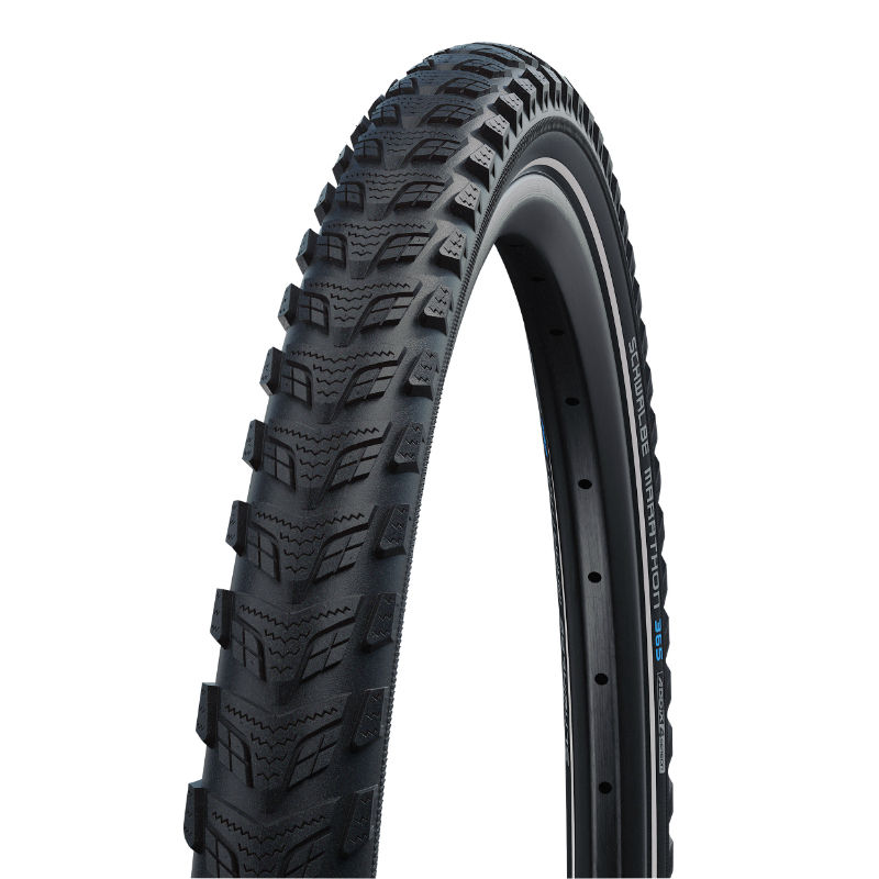 PNEU CITY 20 X 2.15 SCHWALBE MARATHON 365 NOIR TR (55-406)  RENFORT GREENGUARD 5MM FLANC REFLEX COMPATIBLE VAE