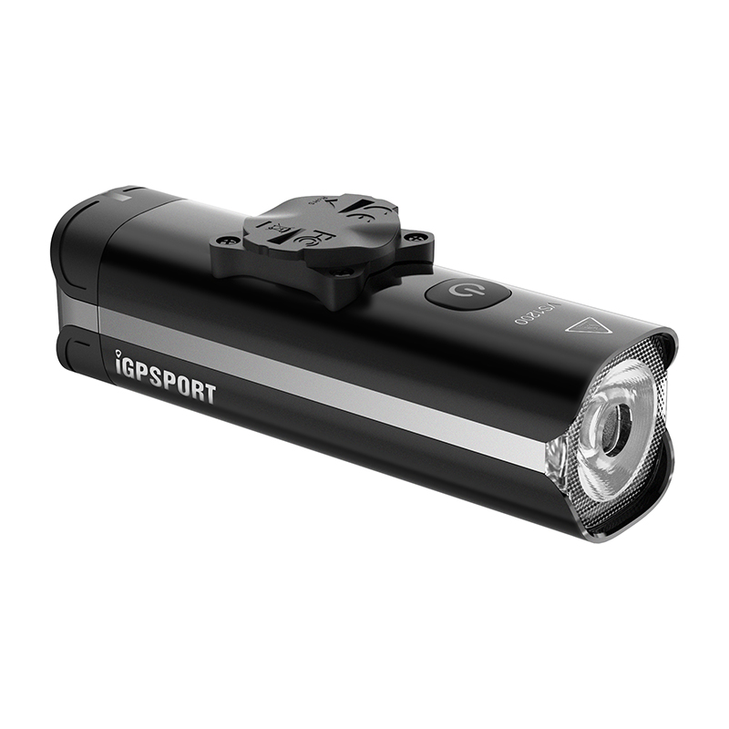 ECLAIRAGE VELO AVANT INTELLIGENT IGPSPORT VS1200 LUMENS ALU LED - LONGUE PORTEE VISION 150 METRES - BLUETOOTH - SE FIXE SOUS LE SUPPORT COMPTEUR M80 REF 179833 LIVRE AVEC