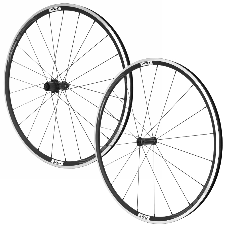 ROUES ROUTE PATIN BLOCAGE 700 FIR F 25D NOIR CASSETTE SHIMANO 9-10-11V HAUTEUR-PROFIL 26 MM (PAIRE) - TUBELESS READY