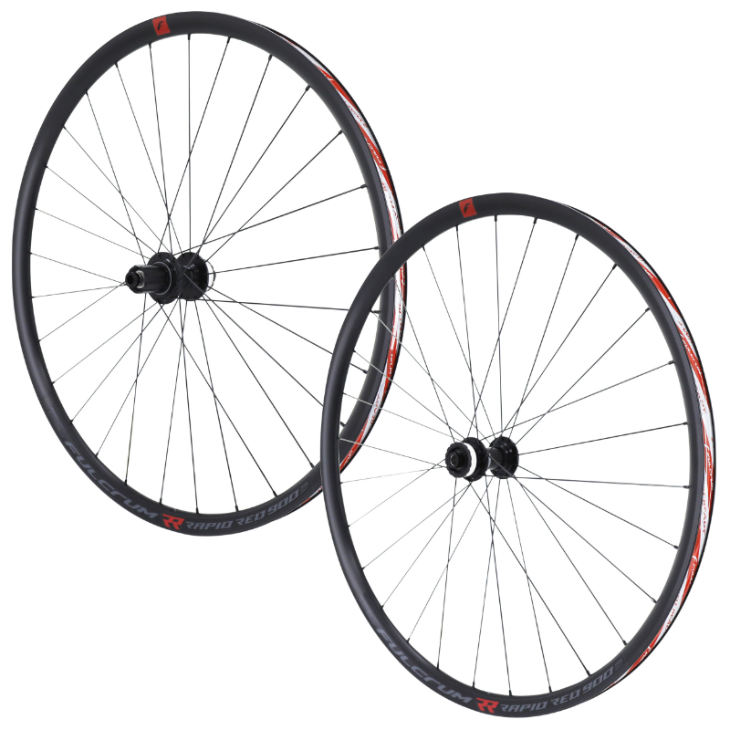 ROUES GRAVEL DISQUE 700 FULCRUM RAPID RED 900 TUBELESS READY NOIR CENTERLOCK CASSETTE SHIMANO 11-10V AXE TRAVERSANT12X100 ET 12X142 (PAIRE)