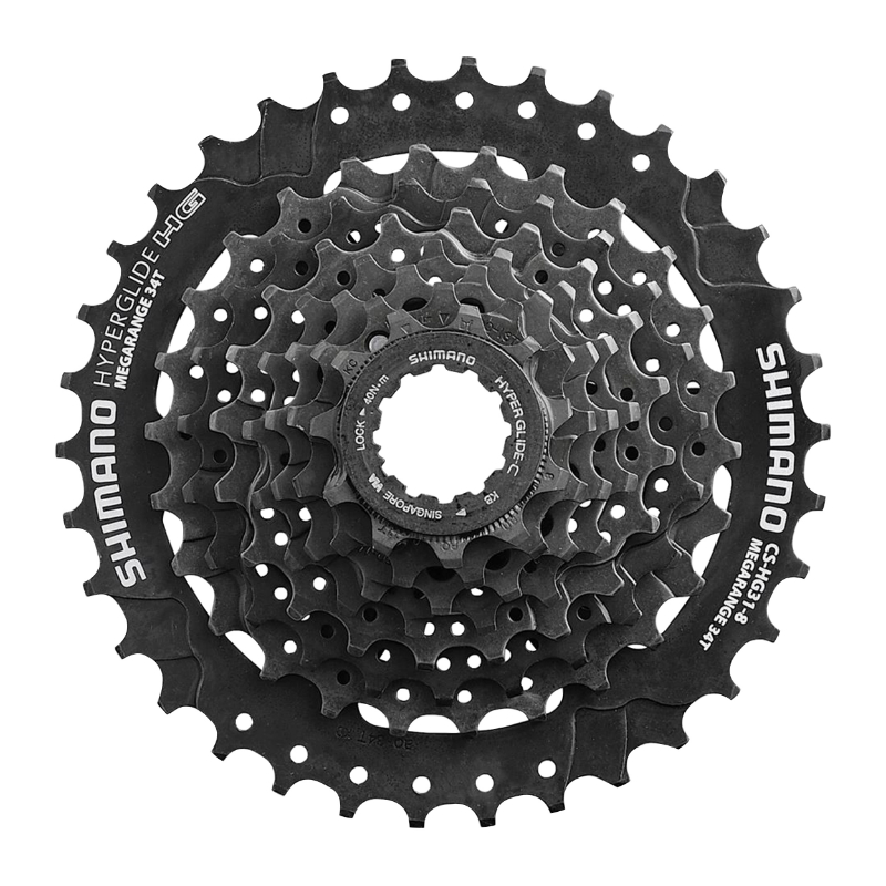 CASSETTE  8V. SHIMANO ACERA HG31  11-34 MEGARANGE (11-13-15-17-20-23-26-34) (MONTAGE ATELIER)