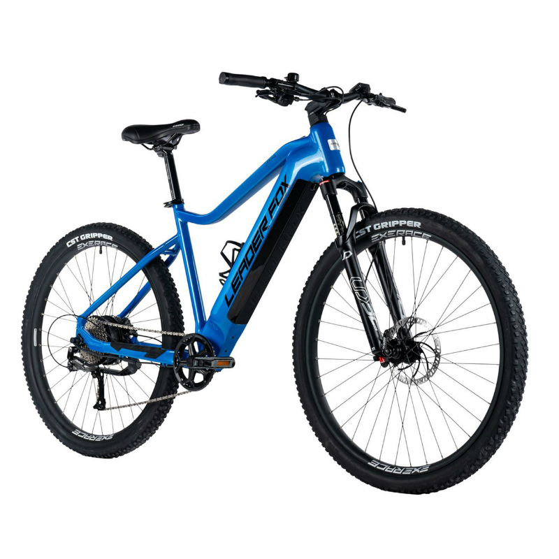 VELO ELECTRIQUE-VAE VTT 29 LEADER FOX ARIMO HOMME BLEU BRILLANT 9V MOTEUR ROUE AR BAFANG 36V 45NM BATTERIE 20AH (17,5'' - H45CM - TAILLE M - POUR ADULTE DE 168CM à 178CM)