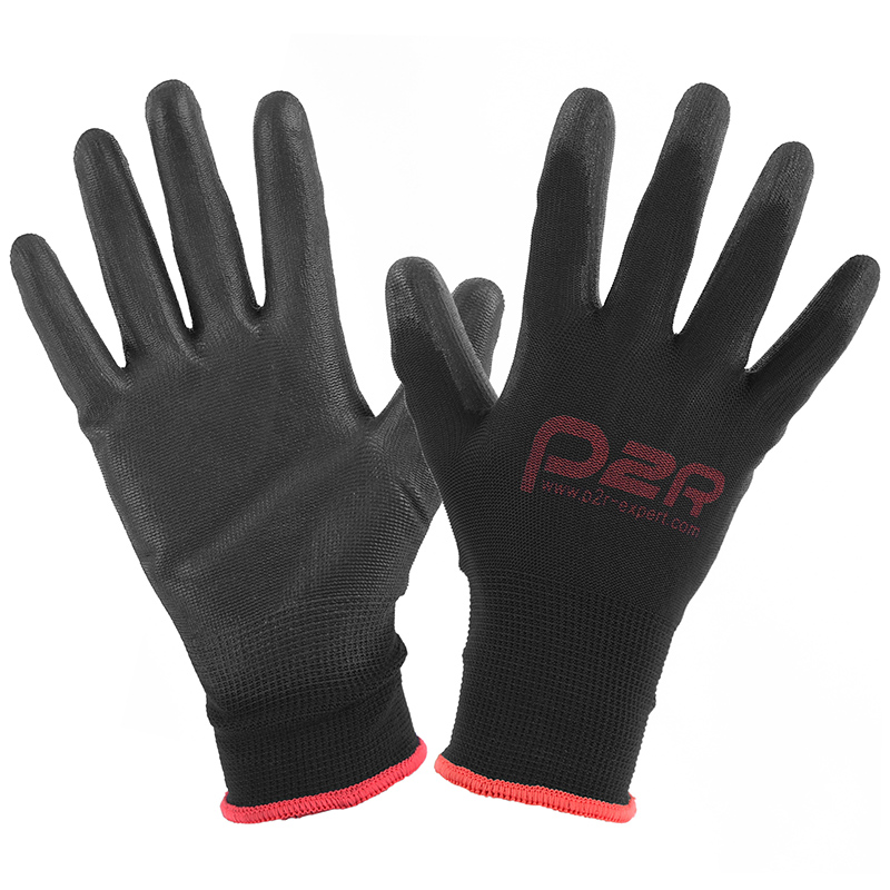 GANTS ATELIER P2R POLYURETHANE NOIR HOMOLOGUE CE - TAILLE  8 (M)  (PAIRE)