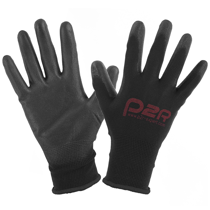 GANTS ATELIER P2R POLYURETHANE NOIR HOMOLOGUE CE - TAILLE 10 (XL)  (PAIRE)