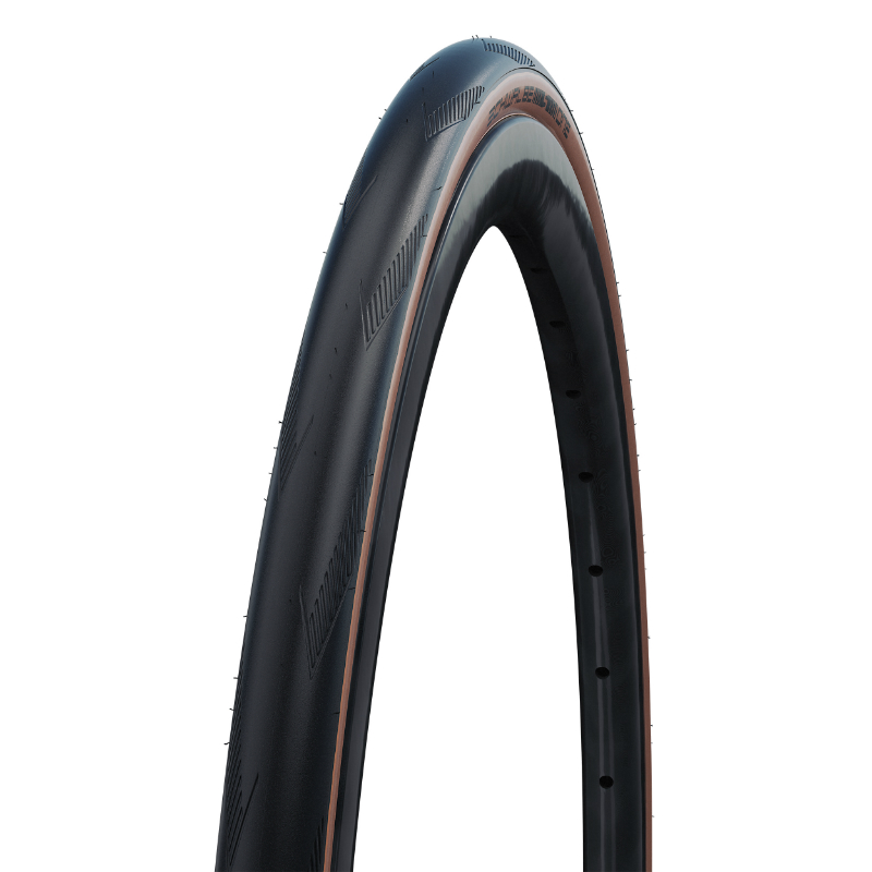 PNEU ROUTE 700 X 32 SCHWALBE ONE RACEGUARD ADDIX TUBELESS READY TS NOIR-BEIGE (32-622)