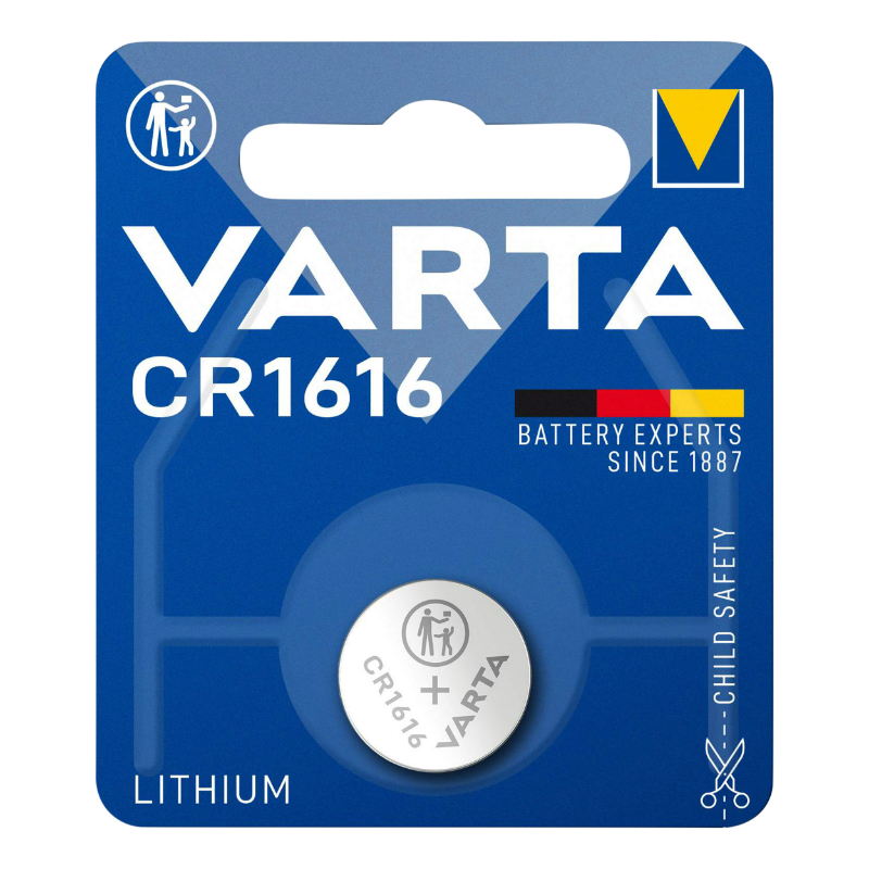 PILE BOUTON CR1616 VARTA LITHIUM 3V (VENDU A L'UNITE)