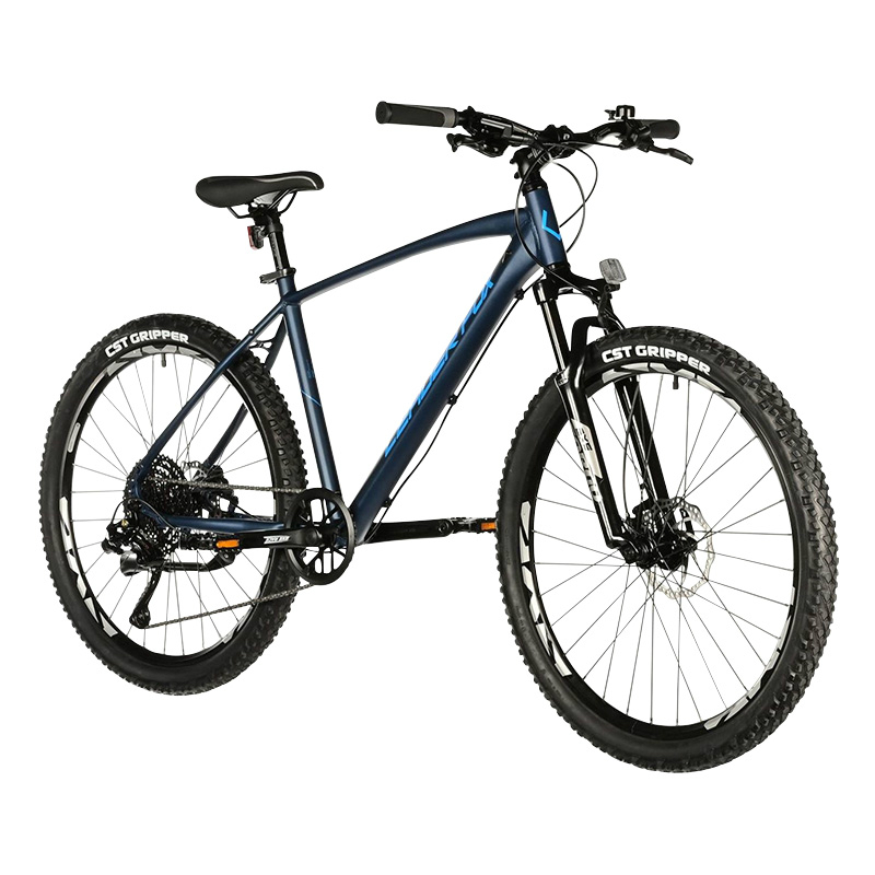 VELO MUSCULAIRE VTT 26 LEADER FOX FACTOR 2025 GARCON BLEU NUIT MAT 9V CADRE 16 POUCES (TAILLE ENFANT 148 à 156 CM)