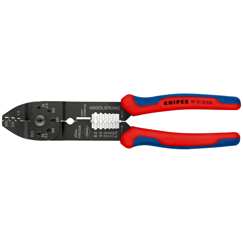 PINCE A SERTIR UNIVERSELLE PRO KNIPEX COMPACT PRECIFORCE 230MM AVEC POIGNEE ERGONOMIQUE (97 21 215)  -MADE IN GERMANY-