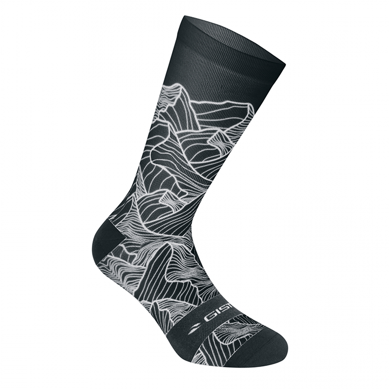 CHAUSSETTES-SOCQUETTES ETE GIST TRENDY NOIR ALTITUDE 38-42 ECOLOGIQUE - HAUTEUR 20CM   (PAIRE)  -5863