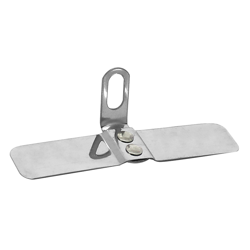 EQUERRE COULISSANTE STRONGLIGHT POUR FIXATION DE GARDE BOUE CLASSIC (50-60MM) INOX (VENDU A LA PAIRE)