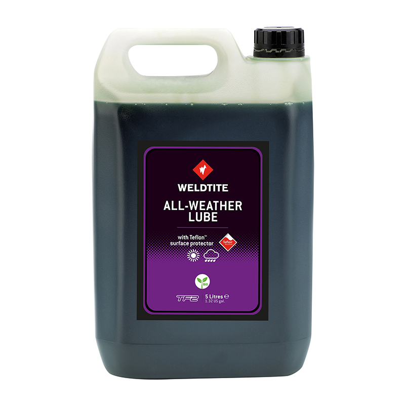 LUBRIFIANT VELO CHAINE WELDTITE TF2 ALL WEATHER PERFORMANCE TOUTES CONDITIONS AU TEFLON (5L)