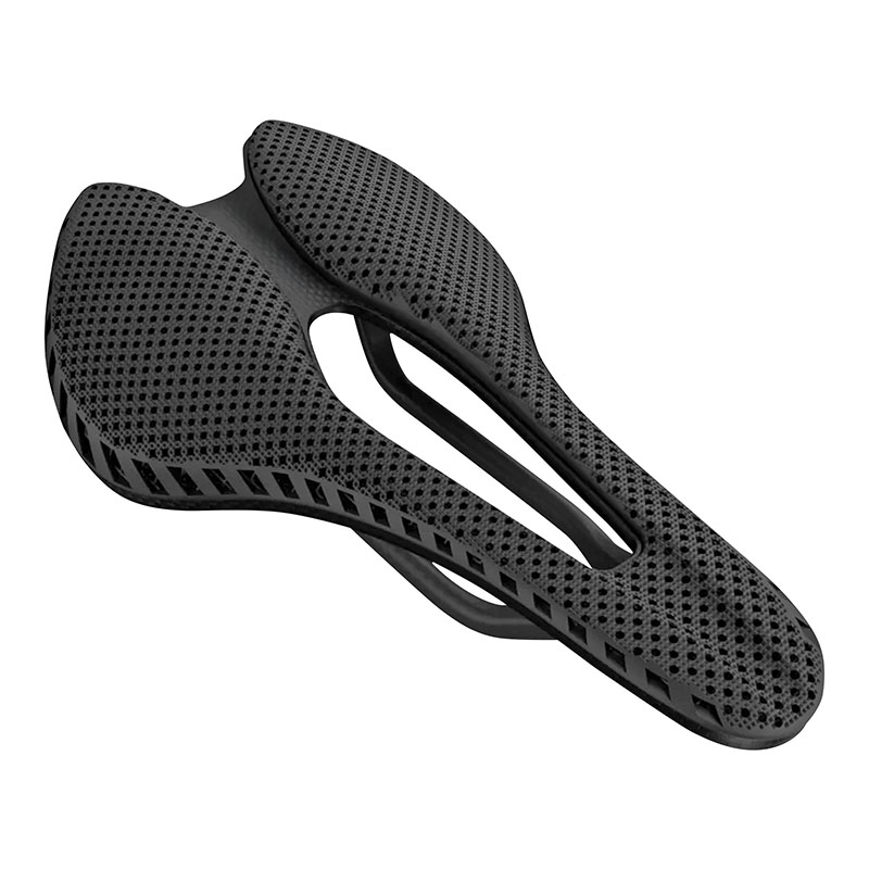 SELLE 3D CARBONE T801 NOIR OUVERTE 245X143 RAIL CARBONE MAT POIDS 200G  -NEWTON-