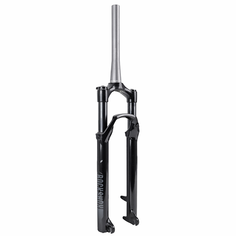 FOURCHE VTT 27.5 " ROCKSHOX RECON SILVER RL NOIR SOLO AIR POUR FREIN A DISQUE (CONE 39.8MM EN BAS) PIVOT CONIQUE LISSE 1"1-8-28,6 EXTERIEUR DEB. 100MM - POUR BLOCAGE RAPIDE