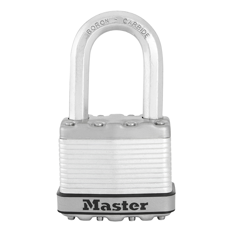 CADENAS A CLE MASTERLOCK EXCELL ACIER TRAITE ANTI-INTEMPERIES ANSE OCTOGONALE TOUGH-CUT LARGEUR 50MM, ANSE HAUTE 38MM, DIAM 9MM (DOUBLE VERROUILLAGE) (VENDU A L'UNITE)