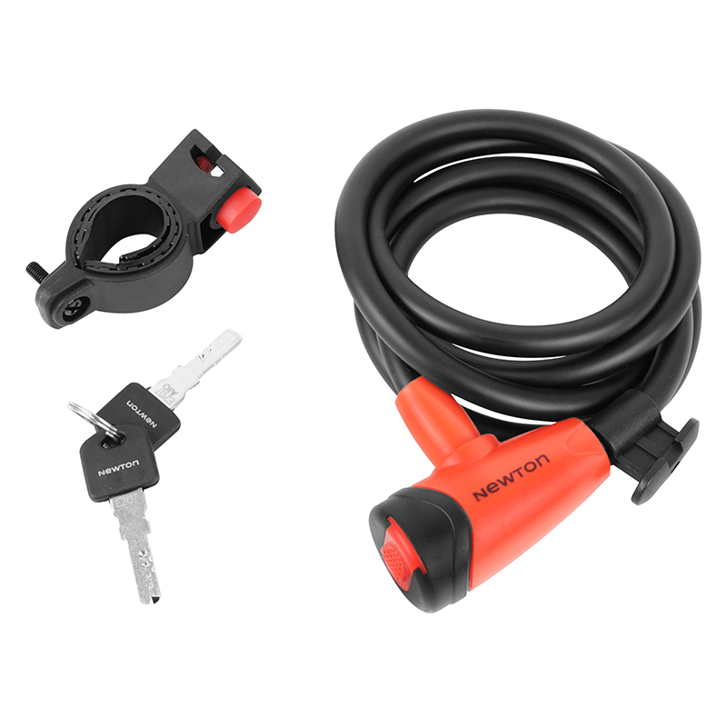 ANTIVOL VELO SPIRAL A CLE NEWTON DIAM 10 MM L 1.50 M NOIR-ROUGE (AVEC SUPPORT + 2 CLES) -NIVEAU SECURITE 4- ANTIVOL VELO SPIRAL A CLE NEWTON DIAM 10 MM L 1.50 M NOIR-ROUGE (AVEC SUPPORT + 2 CLES) -NIVEAU SECURITE 4-