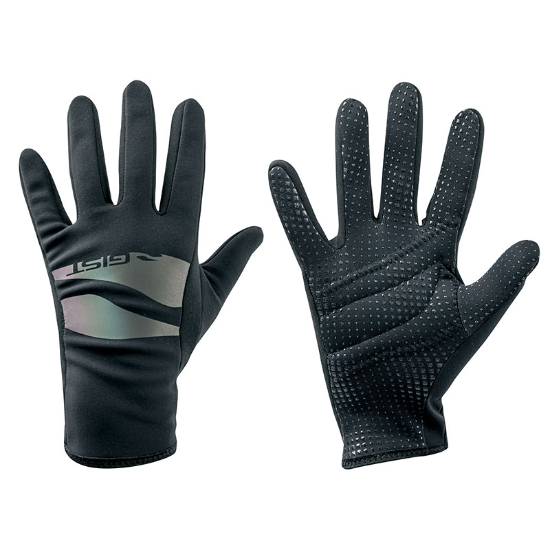 GANTS VELO HIVER LONG ENFANT JUNIOR  GIST NOIR 7-9 ANS XS (PAIRE SUR CARTE) SANS VELCRO  -8156