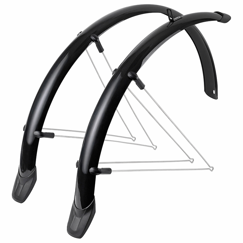 GARDE BOUE CITY-VTC TRINGLES 26'' EUROFENDER RAPIDO 51MM NOIR (PAIRE) AVEC FIXATION RAPIDO