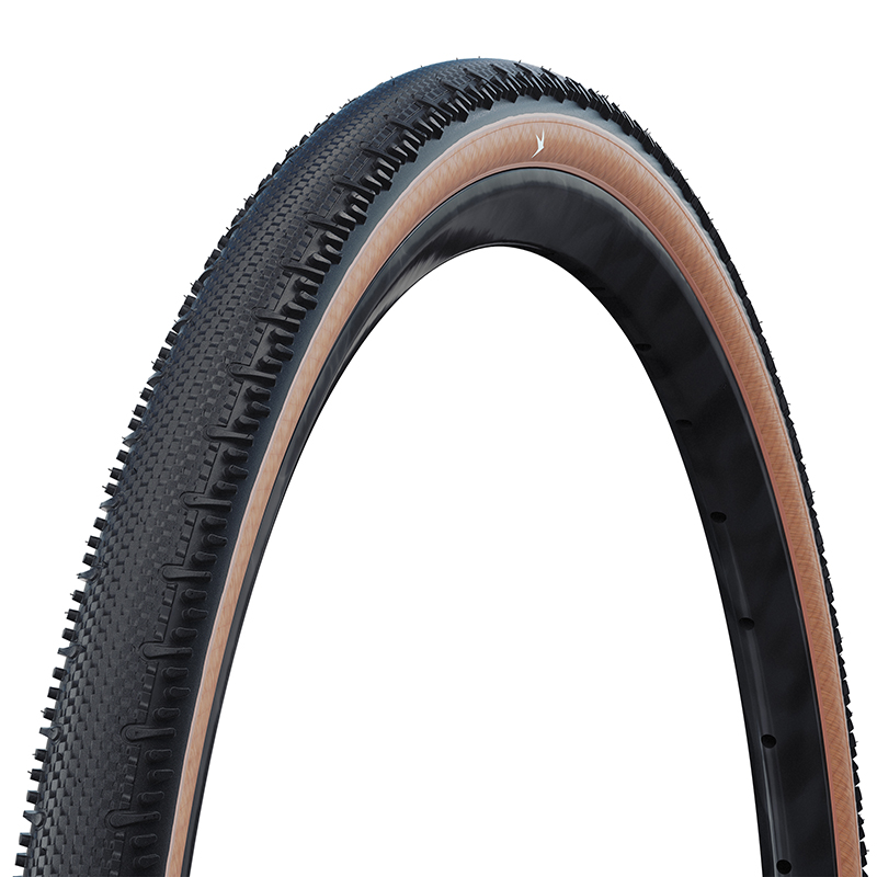 PNEU GRAVEL 700 X 45 SCHWALBE G-ONE RS PRO NOIR-BEIGE RENFORT V-GUARD TUBELESS READY TS (45-622) COMPATIBLE VAE