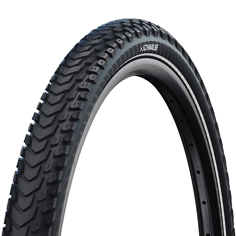 PNEU VTC - VAE URBAIN 700 X 35 SCHWALBE MARATHON MONDIAL NOIR TR (47-622) RENFORT 5MM FLANC REFLEX HOMOLOGUE VAE E50