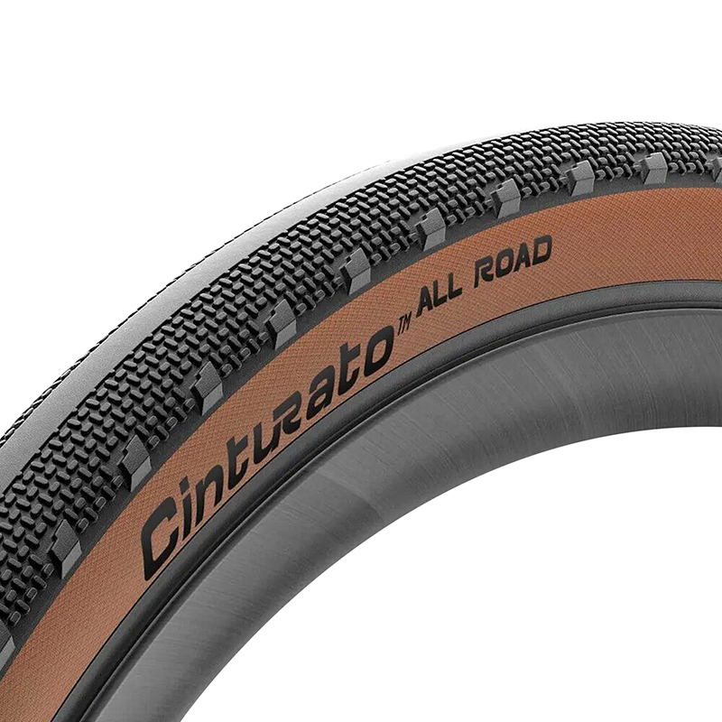 PNEU GRAVEL 700 X 50 PIRELLI CINTURATO ALL ROAD CLASSIC TANWALL NOIR FLANC MARRON TUBELESS READY TS (50-622)