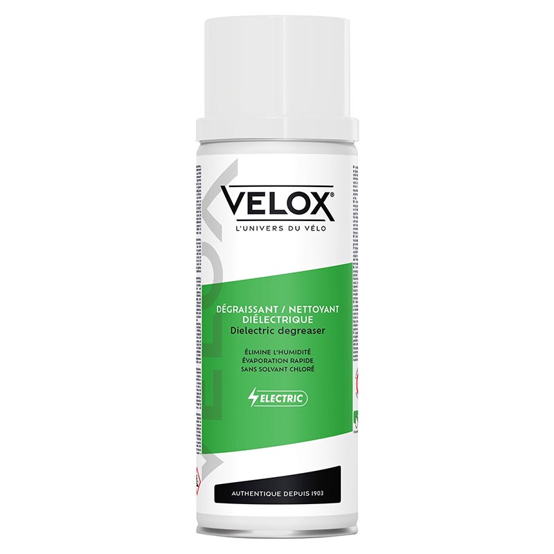 NETTOYANT - DEGRAISSANT VELO VELOX DIELECTRIQUE POUR VAE (AEROSOL 400ML)