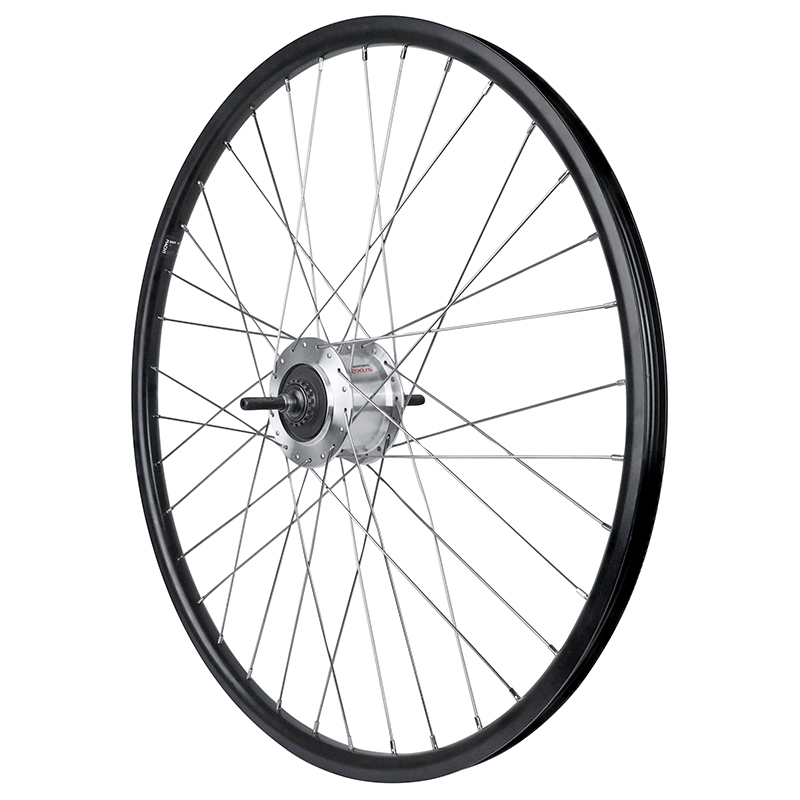 ROUE CITY DISQUE ARRIERE 26" MOYEU NEXUS 7 ROLLER BRAKE ARGENT JANTE 19C 36 RAYONS