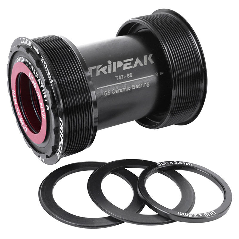 CUVETTE INTEGRE BOITIER FILETE ROUTE TRIPEAK G5 CERAMIQUE DIAM DE 47MM (BOITE DE 86MM) POUR AXE 24MM, 28.99MM, 30MM (COMPATIBLE SRAM DUB, ROTOR 3D, SHIMANO, COLNAGO, TREK, SEKA) CUVETTE INTEGRE BOITIER FILETE ROUTE TRIPEAK G5 CERAMIQUE DIAM DE 47MM (BOITE DE 86MM) POUR AXE 24MM, 28.99MM, 30MM (COMPATIBLE SRAM DUB, ROTOR 3D, SHIMANO, COLNAGO, TREK, SEKA)