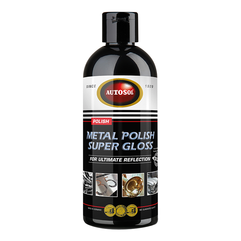 POLISH METAL EFFET BRILLANT AUTOSOL SUPER GLOSS (FLACON 250 ML) (POLI TOUT METAL : ALU, INOX, ACIER...) (MADE IN GERMANY - QUALITE PREMIUM)