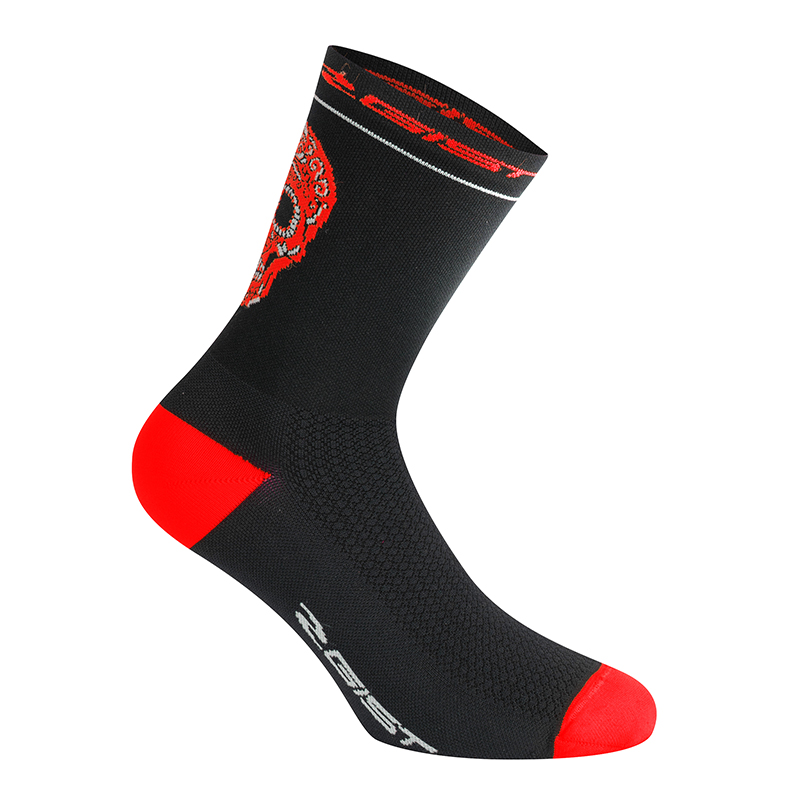 CHAUSSETTES-SOCQUETTES ETE GIST CRANE NOIR-ROUGE 33-36 - HAUTEUR 18CM  (PAIRE) -5860