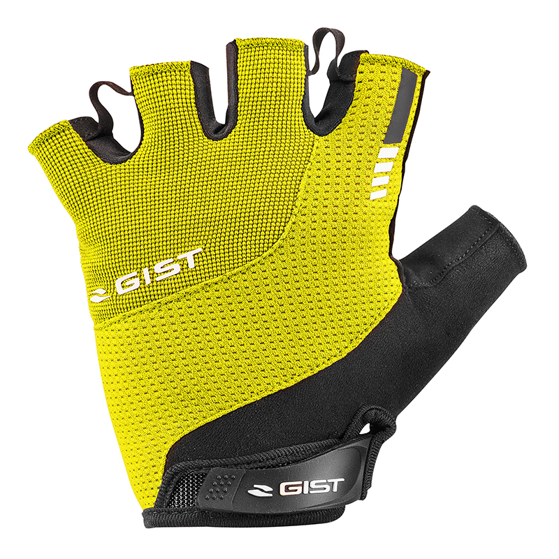 GANTS VELO COURT GIST KONTROL ETE JAUNE FLUO XXL (PAIRE SUR CARTE) AVEC VELCRO  -5512