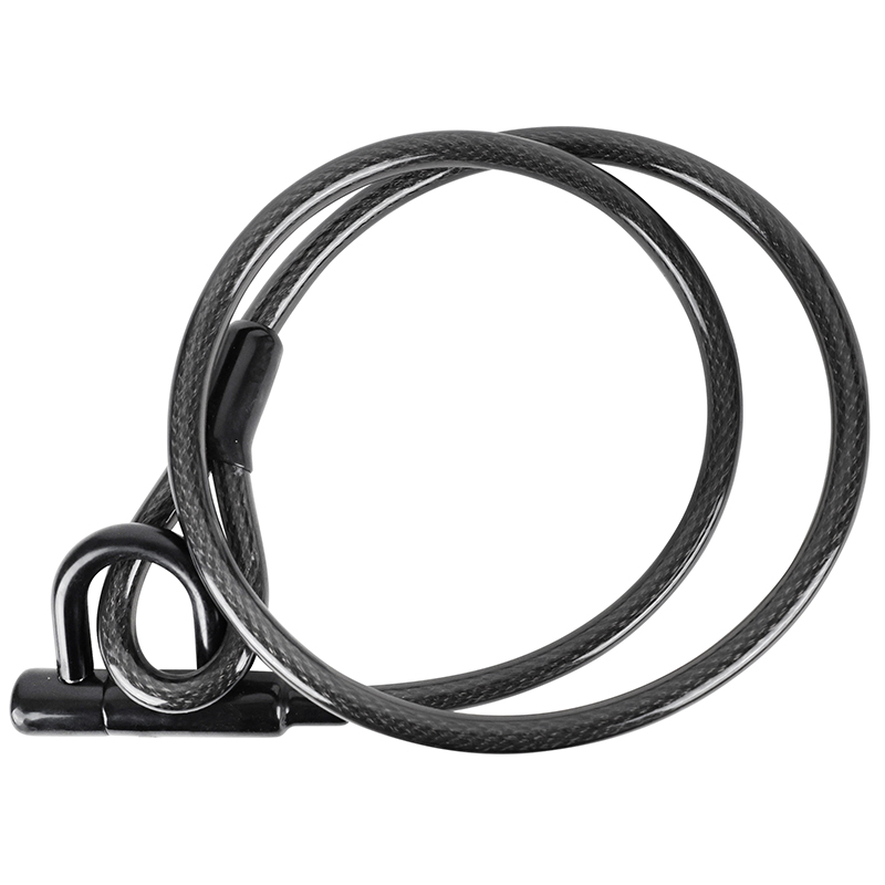 ANTIVOL VELO - TROTTINETTE CABLE-U  A CLE  DIAM 15MM L 1,50M NOIR  LIVRE AVEC 2 CLES - NIVEAU SECURITE 7