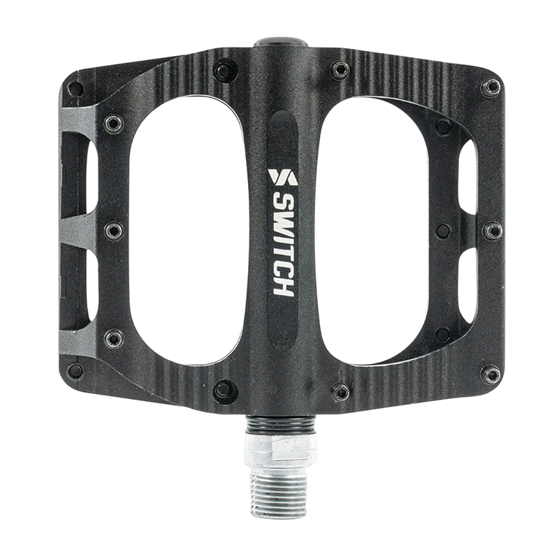 PEDALE VTT PLATEFORME DESCENTE - BMX SWITCH XL FREERIDE ALU CNC NOIR FILETAGE 9-16 AVEC PICOTS (PAIRE) 110X100MM PEDALE VTT PLATEFORME DESCENTE - BMX SWITCH XL FREERIDE ALU CNC NOIR FILETAGE 9-16 AVEC PICOTS (PAIRE) 110X100MM